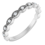 Platinum Round Natural Diamond Anniversary Band – .07 CTW (Style 124216)