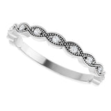 Platinum Round Natural Diamond Anniversary Band – .07 CTW (Style 124216) - view 5
