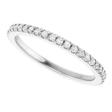 Platinum Round Lab-Grown Diamond French-Set Anniversary Band – 1/3–1 CTW - view 5