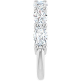Platinum Oval Natural Diamond Shared-Prong Anniversary Band – 1 3/4–2 1/5 CTW - view 4