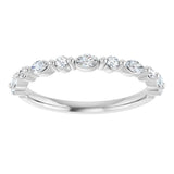 Platinum Marquise Lab-Grown Diamond Anniversary Band – 1/4–1/3 CTW - view 3