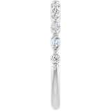 Platinum Marquise Lab-Grown Diamond Anniversary Band – 1/4–1/3 CTW - view 4