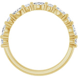 14K Gold Marquise Lab-Grown Diamond Anniversary Band – 1/4–1/3 CTW - Yellow Gold - view 2