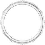 Platinum Round Natural Diamond Celestial Eternity Band – 1.1 mm Stones - view 2