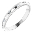 Platinum Round Natural Diamond Celestial Eternity Band – 1.5 mm Stones