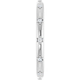 Platinum Round Natural Diamond Celestial Eternity Band – 1.1 mm Stones - view 4