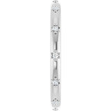 Platinum Round Natural Diamond Celestial Eternity Band – 1.1 mm Stones - view 4