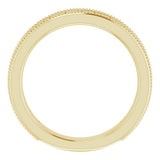 14K Gold Asscher Natural Diamond Milgrain Edge Anniversary Band – 1 CTW - Yellow Gold - view 2