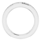 Platinum Square Natural Diamond Milgrain Edge Anniversary Band – 1–2 3/8 CTW - view 2