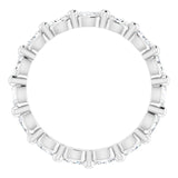Platinum Marquise Natural Diamond Eternity Band – 3.5x2 mm Stones - view 2