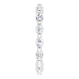 Platinum Marquise Natural Diamond Eternity Band – 3.5x2 mm Stones - view 4