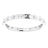 Platinum Straight Baguette Natural Diamond Channel-Set Baguette Eternity Band – 3x1.25 mm Stones - view 3