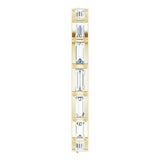 14K Gold Straight Baguette Natural Diamond Channel-Set Baguette Eternity Band – 3x1.25 mm Stones - Yellow Gold - view 4