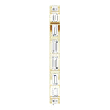 14K Gold Straight Baguette Natural Diamond Channel-Set Baguette Eternity Band – 3x1.25 mm Stones - Yellow Gold - view 4
