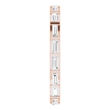 14K Gold Straight Baguette Natural Diamond Channel-Set Baguette Eternity Band – 3x1.25 mm Stones - Rose Gold - view 4