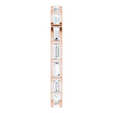 14K Gold Straight Baguette Natural Diamond Channel-Set Baguette Eternity Band – 3x1.25 mm Stones - Rose Gold - view 4