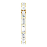 14K Gold Straight Baguette Natural Diamond Channel-Set Baguette Eternity Band – 3x1.25 mm Stones - Yellow Gold - view 4