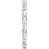 Platinum Straight Baguette Natural Diamond Channel-Set Baguette Eternity Band – 3x1.25 mm Stones - view 4