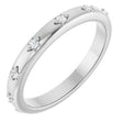 Platinum Round Lab-Grown Diamond Celestial Eternity Band – 1.1 mm Stones