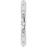 Platinum Round Lab-Grown Diamond Celestial Eternity Band – 1.1 mm Stones - view 4