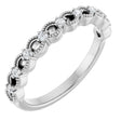 Platinum Round Lab-Grown Diamond Anniversary Band – 1/8 CTW