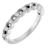 Platinum Round Lab-Grown Diamond Anniversary Band – 1/8 CTW