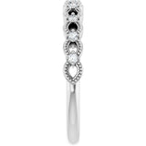 Platinum Round Lab-Grown Diamond Anniversary Band – 1/8 CTW - view 4