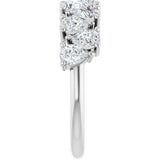 Platinum Pear Lab-Grown Diamond Scattered Anniversary Band – 1 1/2 CTW - view 4