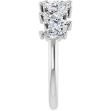 Platinum Marquise Natural Diamond Scattered Anniversary Band – 3/4–1 3/8 CTW - view 4