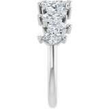 Platinum Marquise Lab-Grown Diamond Scattered Anniversary Band – 3/4–1 3/8 CTW - view 4