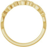 14K Gold Round Natural Diamond Anniversary Band – .06 CTW - Yellow Gold - view 2