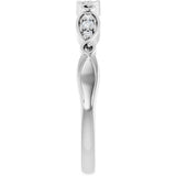 Platinum Round Lab-Grown Diamond Anniversary Band – 1.5 mm Stones (1/10 CTW) - view 4