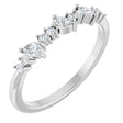 Platinum Pear Lab-Grown Diamond Anniversary Band – 3x2 mm Stones