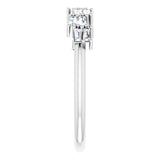 14K Gold Tapered Baguette Natural Diamond Anniversary Band – 1/3 CTW - White Gold - view 4