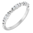 Platinum Round Natural Diamond Anniversary Band – 1/6 CTW