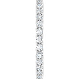Platinum Round Natural Diamond Reversible Eternity Band – 2 mm Stones - view 4