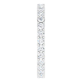 Platinum Round Natural Diamond Reversible Eternity Band – 2 mm Stones - view 4