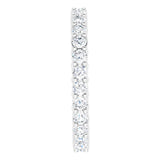 Platinum Round Natural Diamond Reversible Eternity Band – 2 mm Stones - view 4