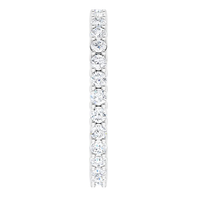 Platinum Round Natural Diamond Reversible Eternity Band – 2 mm Stones - view 4