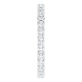 Platinum Round Natural Diamond Reversible Eternity Band – 2 mm Stones - view 4