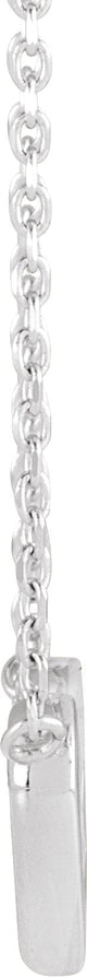 Platinum Round Natural Diamond Interlocking Heart Necklace - view 4