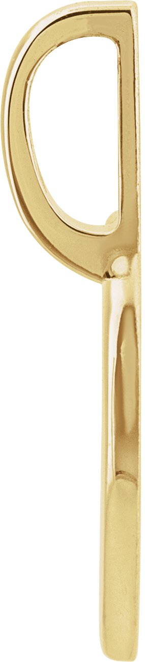 14K Gold Family is Forever Heart Pendant - Yellow Gold - view 2