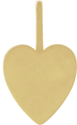 14K Gold Family is Forever Heart Pendant - Yellow Gold - view 3