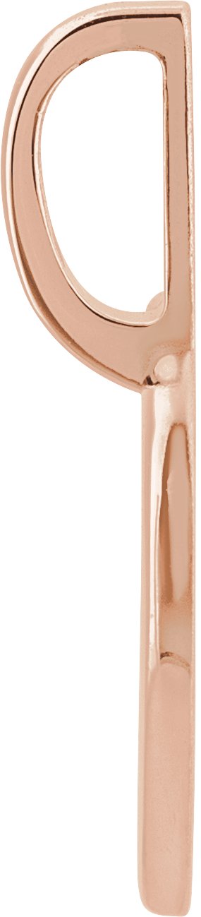 14K Gold Family is Forever Heart Pendant - Rose Gold - view 2