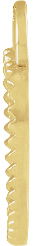 14K Gold St. Christopher Heart Medal Necklace or Pendant - Yellow Gold - view 2
