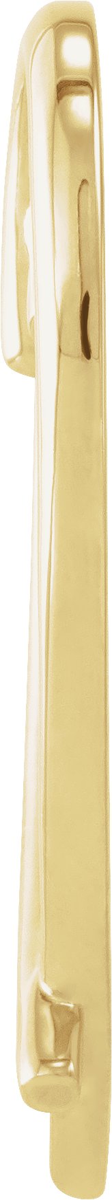 18K Gold Heart Pendant – 32.5x15.25mm - view 2