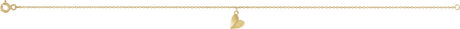 14K Gold Heart Anklet - view 2