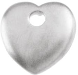 14K Gold Heart Pendant – 16x16mm