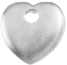 14K Gold Heart Pendant – 16x16mm