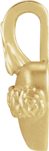 14K Gold Immaculate Heart Of Mary Pendant - Yellow Gold - view 2
